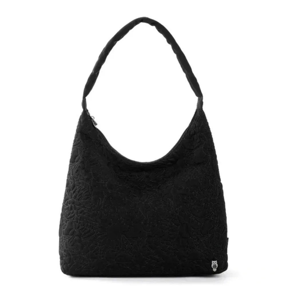 NWT SAKROOTS ATLAS HOBO - BLACK SPIRIT DESERT QUILTED